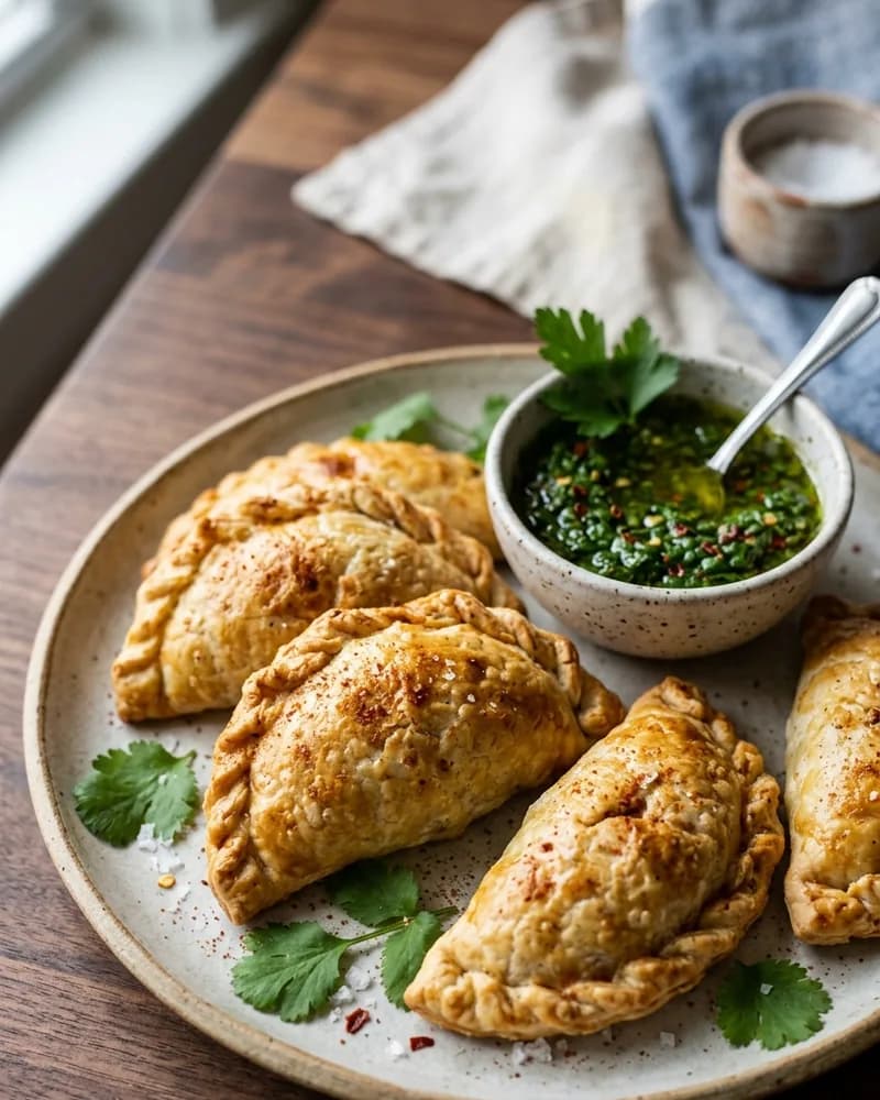 Empanadas horneadas con chimichurri