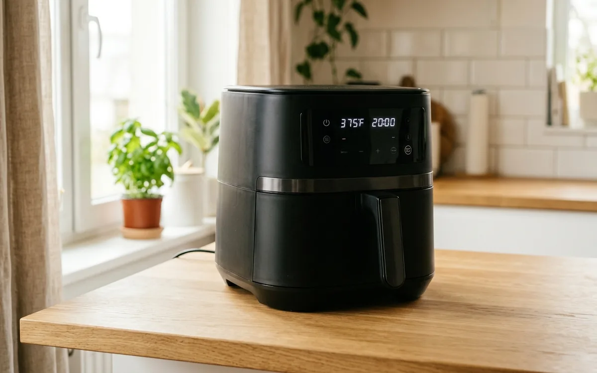 Air fryer sobre la mesada de una cocina